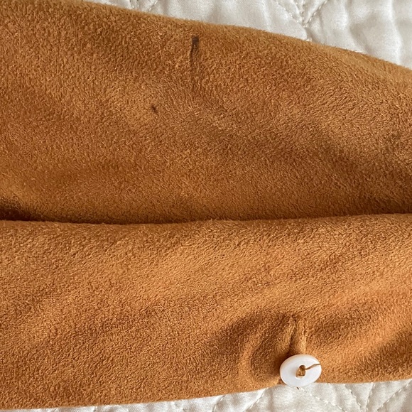 Golden Brown Dress With Adjustable Sleeves - Picture 4 of 4